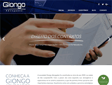 Tablet Screenshot of giongoadvogados.com.br